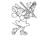 Минни играет на скрипке