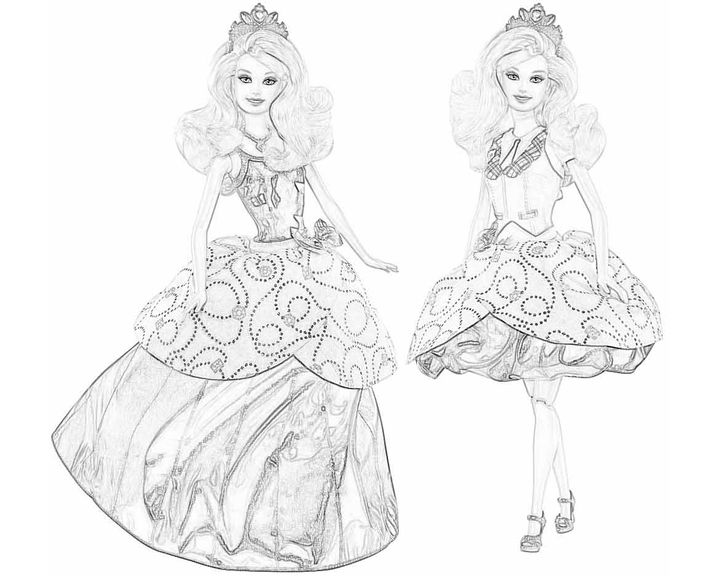 Барби в разных платьях