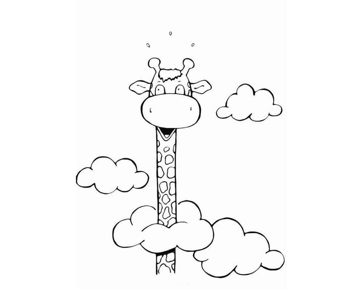 Жираф в облаках