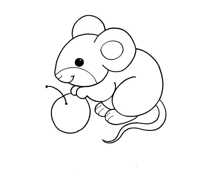 Мышь с вишней