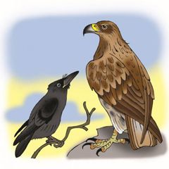 Орел и ворона слушать