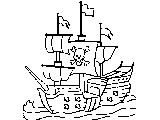 Кораблик с пиратами