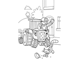 Боб-строитель на тракторе