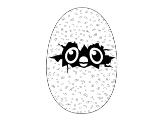 Раскраски Хетчималс|яйцо