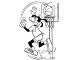 Гуфи играет в баскетбол