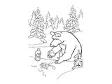 Маша и медведь нарисовали зайца