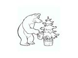 Медведь выращивает елку