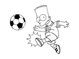 Барт играет в футбол