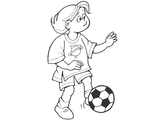 Девочка и футбол