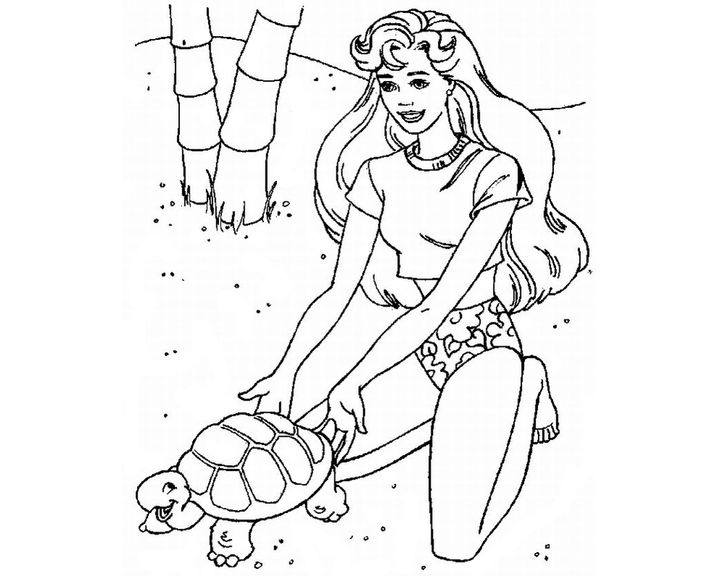 Барби и черепаха