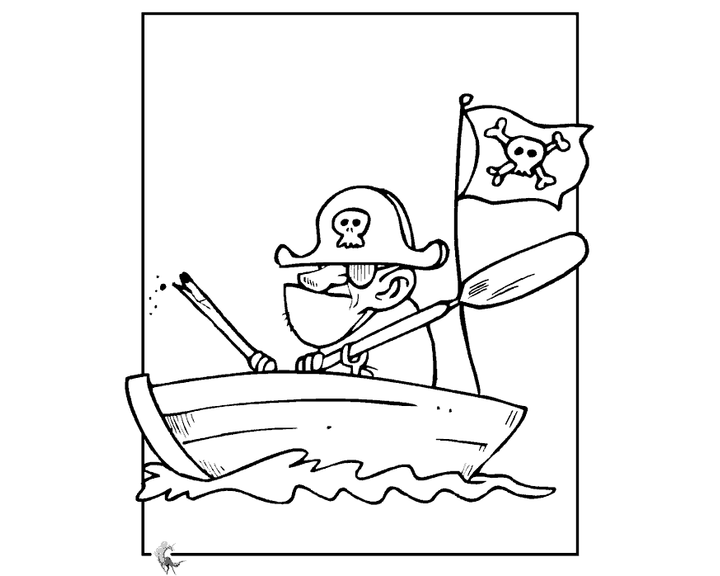 Пират на шлюпке