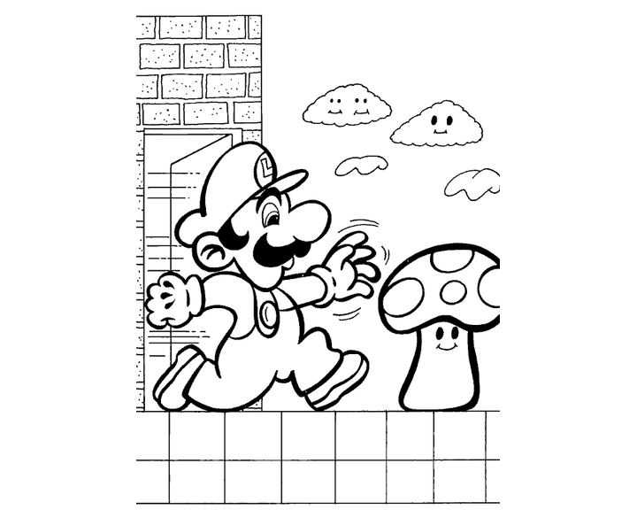 Марио берет гриб