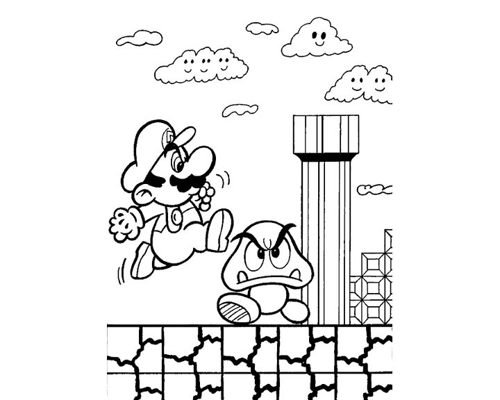 Супер Марио и злой гриб