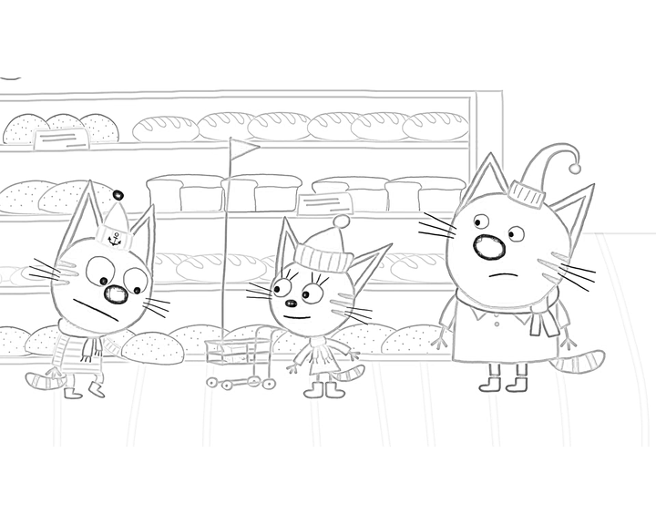 Три кота в булочной