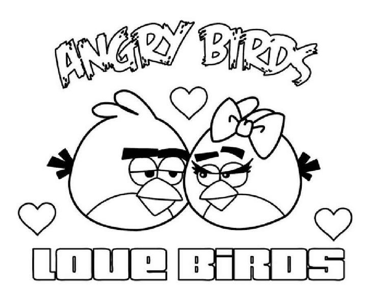 Angry Birds влюбленная пара