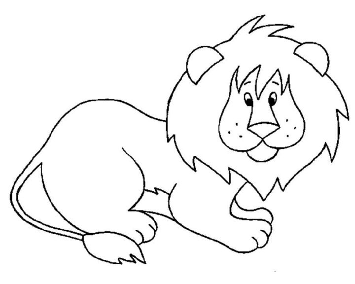 Лев детский рисунок