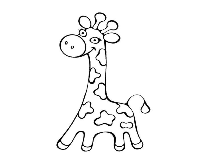 Жираф с расставленными ножками
