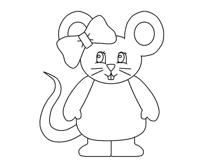 Мышь с бантиком