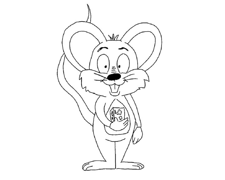 Мышь с картиной