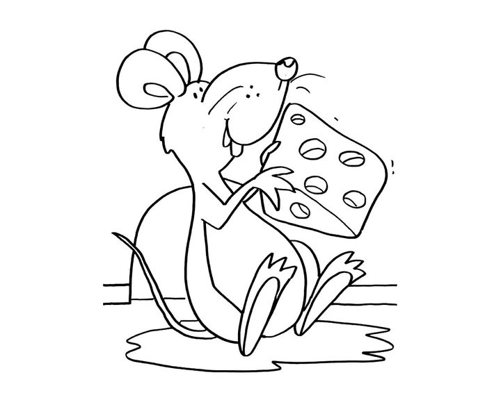 Мышь с сырком