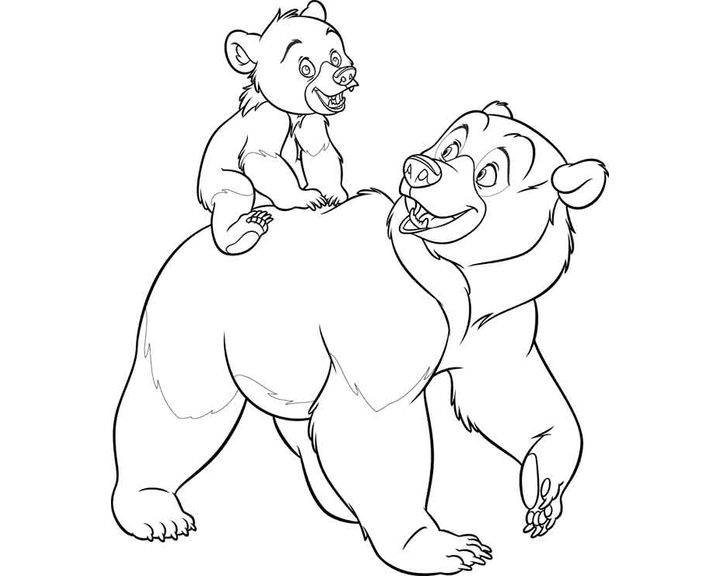 Медведь и медвежонок