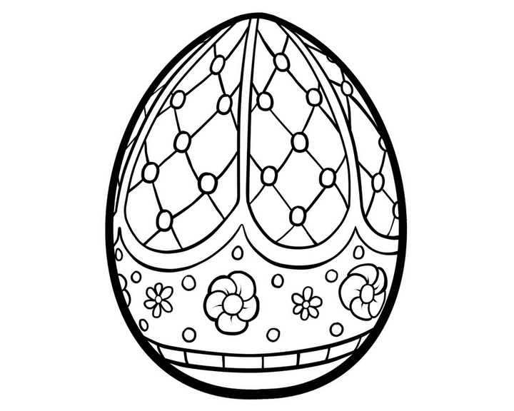 Красивое пасхальное яйцо