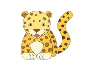 красивый Леопард 